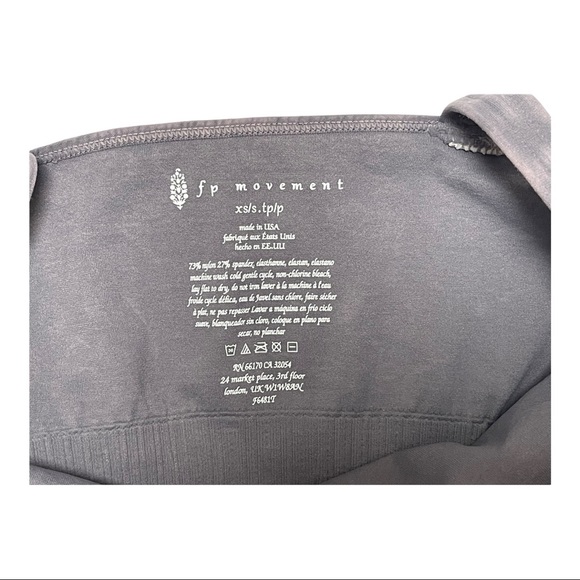 Grey Free People Good Karma Crop #4 - Picture 4 of 5